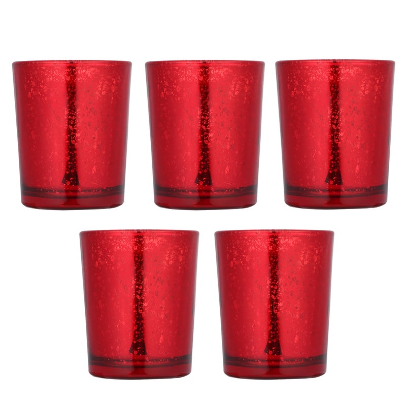 10 pcs Glass Candlestick Ornament Desktop Candle Cup Decoration for Home Office - Image 2