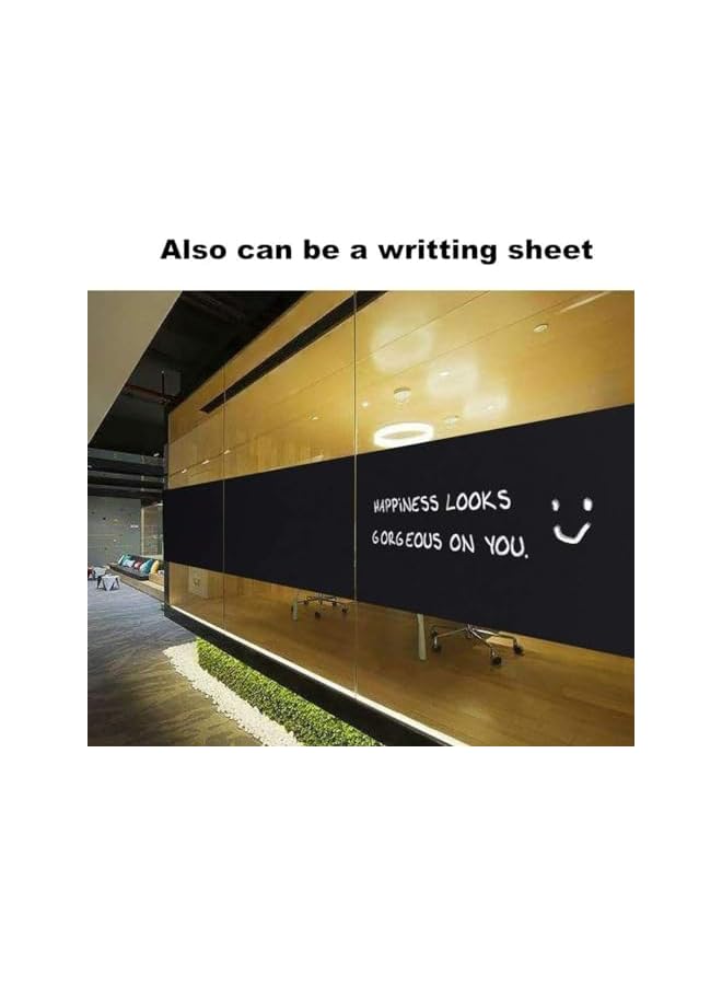 The Bros Blackout Window Film Static Cling, Blocking Window Privacy Film, Room Darkening Frosted Glass Film, Heat Control Window Tint Removable Window - Image 4