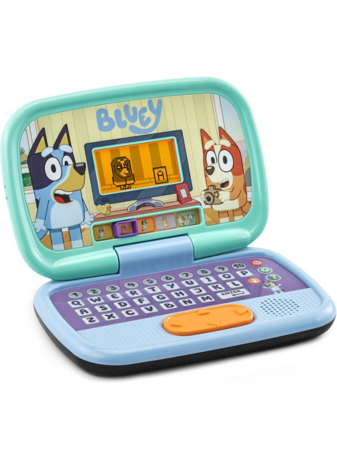 vtech Bluey Game Time Laptop 3+ Blue |Explore 10 interactive games with the Bluey Game Time Laptop | Pre-School Content, Official Bluey Character Toy for Kids, Letters, Numbers, Music | Ideal Gift for Children 3+ up Years, - Image 4