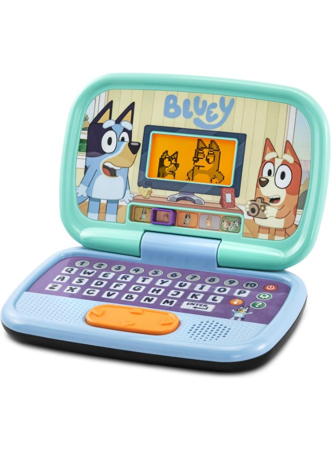 vtech Bluey Game Time Laptop 3+ Blue |Explore 10 interactive games with the Bluey Game Time Laptop | Pre-School Content, Official Bluey Character Toy for Kids, Letters, Numbers, Music | Ideal Gift for Children 3+ up Years, - Image 3