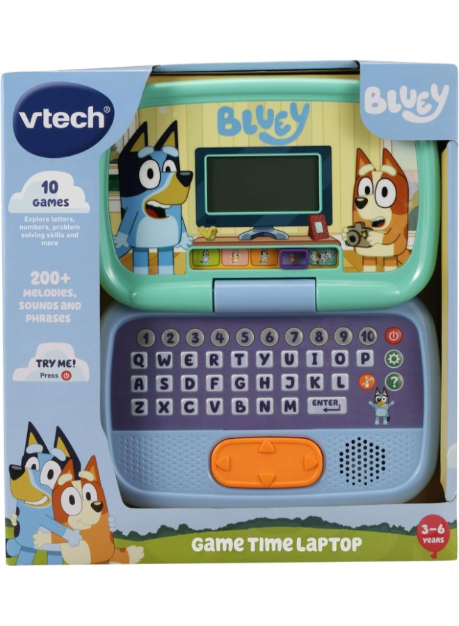 vtech Bluey Game Time Laptop 3+ Blue |Explore 10 interactive games with the Bluey Game Time Laptop | Pre-School Content, Official Bluey Character Toy for Kids, Letters, Numbers, Music | Ideal Gift for Children 3+ up Years, - Image 5