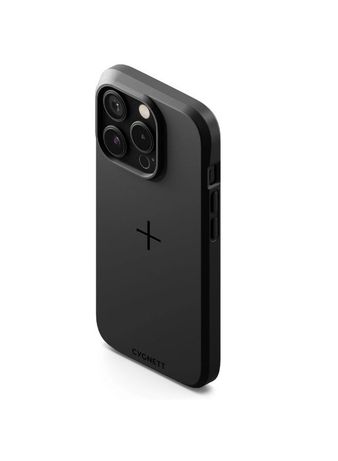سيغنيت حافظة محفظة جلدية من Cygnett لهاتف iPhone 16 Pro، غطاء فوليو فاخر من الجلد الطبيعي الأصلي مع فتحات للبطاقات وإغلاق مغناطيسي، باللون الأسود - Image 4