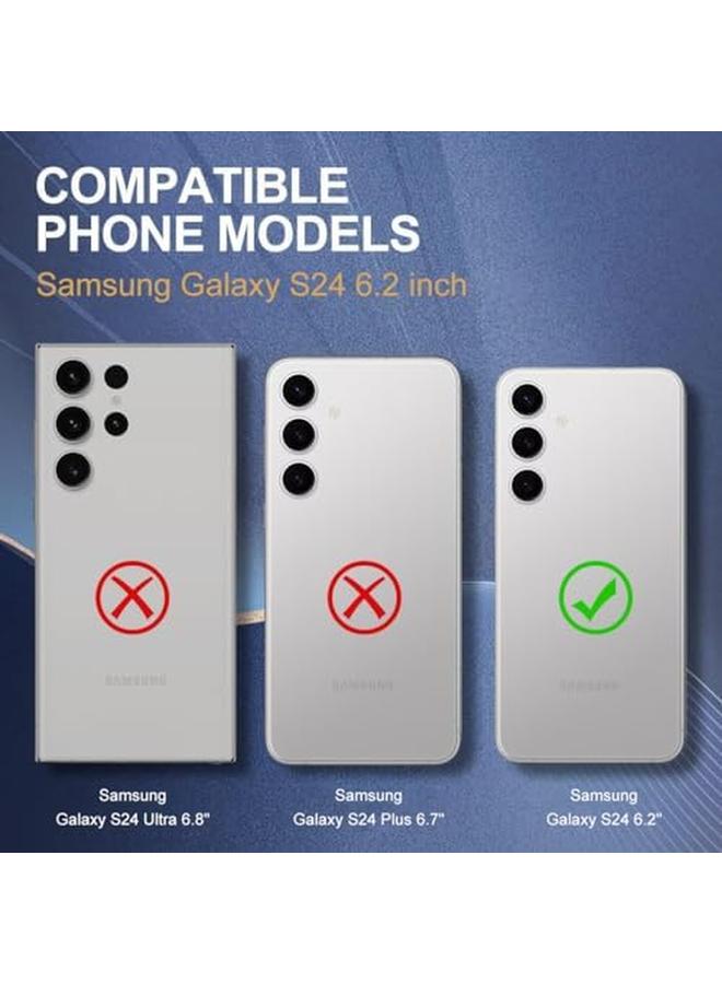 erorex Plus 2 Pack 9H Tempered Glass Privacy Screen Protector For Samsung Galaxy S24 5G With Installation Alignment Frame Support Fingerprint Unlock Anti Scratch Anti Spy  - Image 2