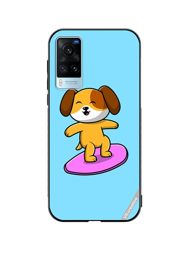 VR CREATIVE Protective Case Cover For Vivo X60 Surf Dog Design Multicolour - Image 1