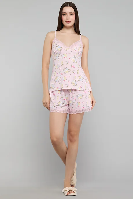 أر أند بي Printed Shorty Pyjama Set