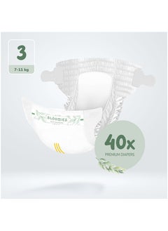 Bloomies Bloomies Premium Baby Diapers with wetness indicator | Eco-friendly and Hypoallergenic Nappies Made with 100% Bamboo | Nappies Size 3 for babies 6-11kg x 40pcs  - Image 2