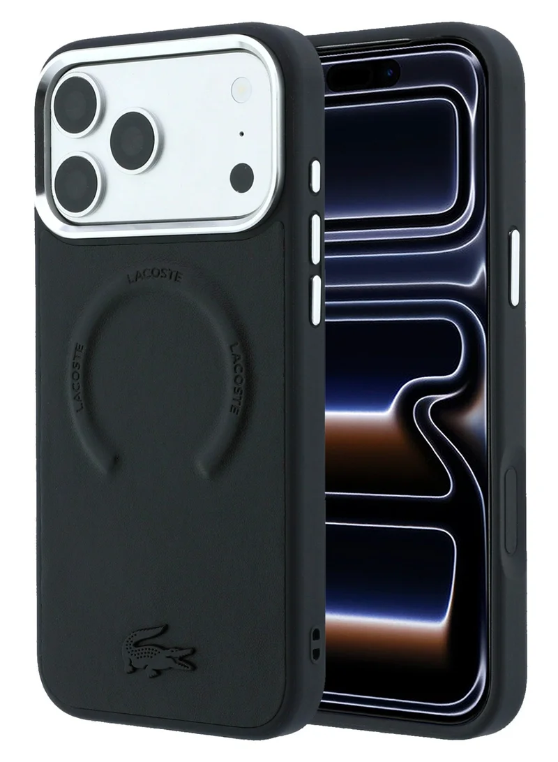 Lacoste iPhone 18 Pro Max MagSafe Case Smooth PU Leather Hard Case