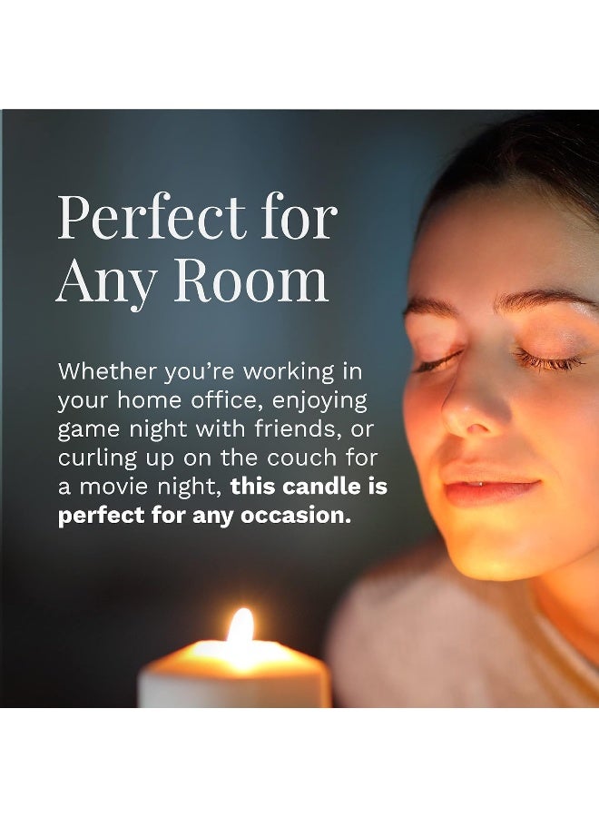 CANDLE-LITE Candlelite Scented Candles Moonlit Starry Night Fragrance One 18 oz SingleWick Aromatherapy Candle with 110 Hours of Burn Time Gray - Image 4