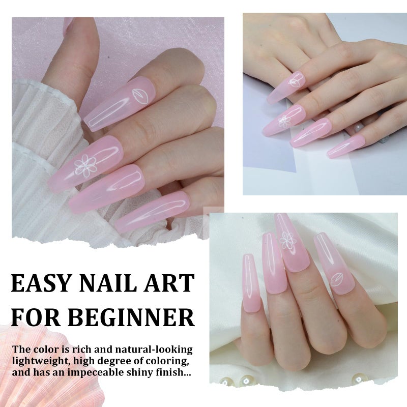 EODCI 1 Oz/28g Pink Dip Powder, Neutral Nail Dipping Powder for Long-lasting 28 Days+ Dip Nail Art French Manicure Nail Starter & Professional Home DIY Salon Use, No Needed Nail Lamp Curing - Image 5
