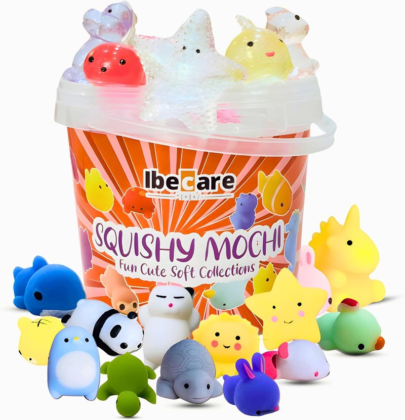 Ibecare Mochi Squishy Toys | Party favors for kids! birthday giveaways or return gifts for Birthday party kids | mini toys | goodie bags pinatas stocking fillers (24  Pcs) - Image 2