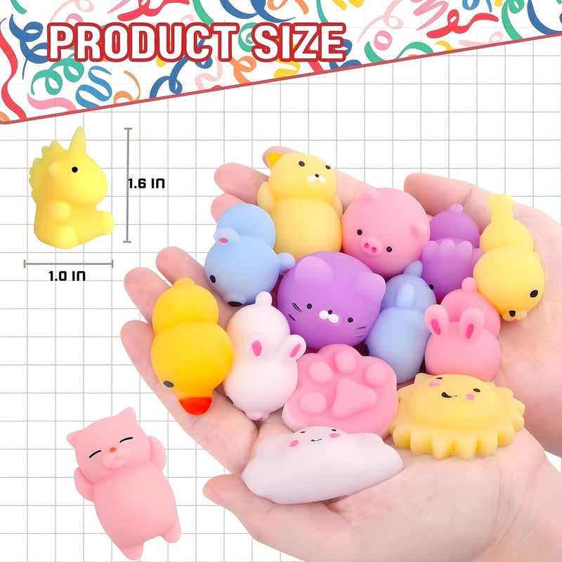 Ibecare Mochi Squishy Toys | Party favors for kids! birthday giveaways or return gifts for Birthday party kids | mini toys | goodie bags pinatas stocking fillers (24  Pcs) - Image 3