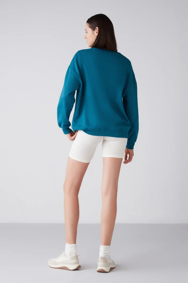 جريميلانج Mardi Oversize Petrol Green Sweatshirt