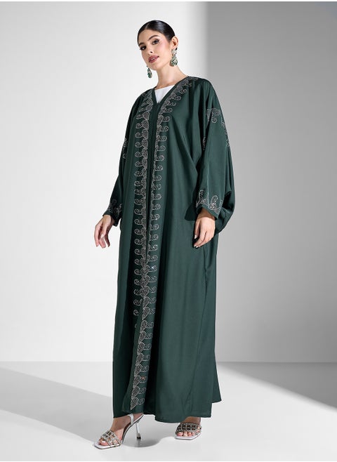 Embellished Abaya With Sheila