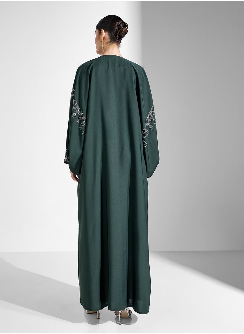 Embellished Abaya With Sheila