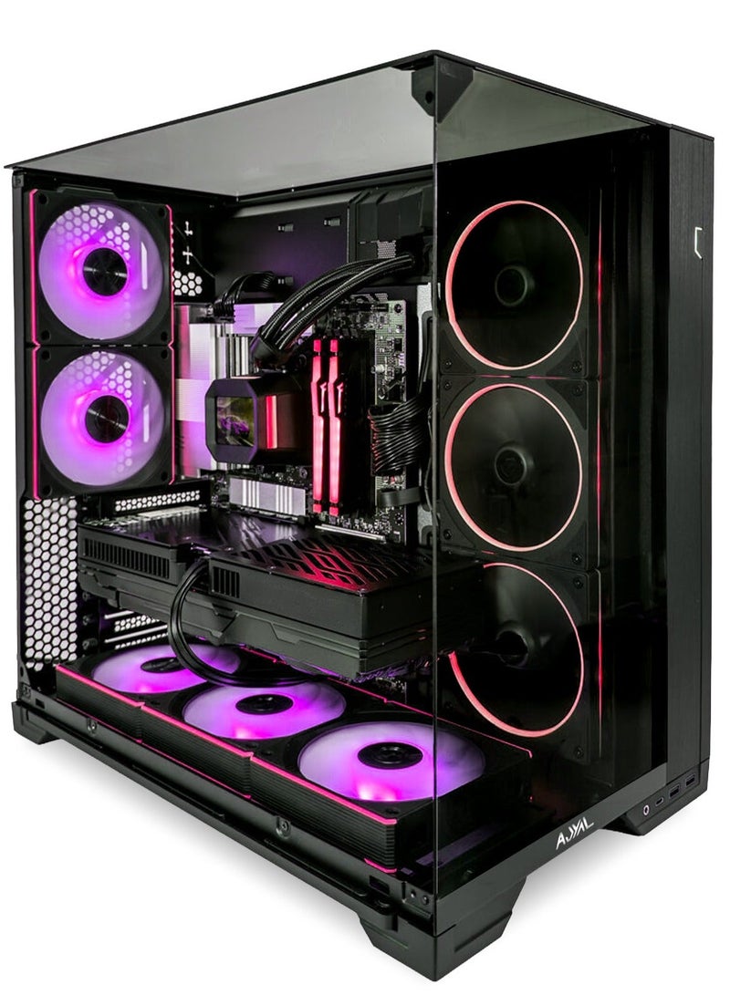 AJYAL Gaming PC 9950X3D • RTX 5080, 16GB DDR5 RAM, 1TB Nvme SSD, 1000W Power Supply, 360mm Liquid Cooling, ARGB Case 6Fans (AMD Ryzen 9 9950X3D, RTX 5080 GPU) A16-9950X3D-5080 - Image 1