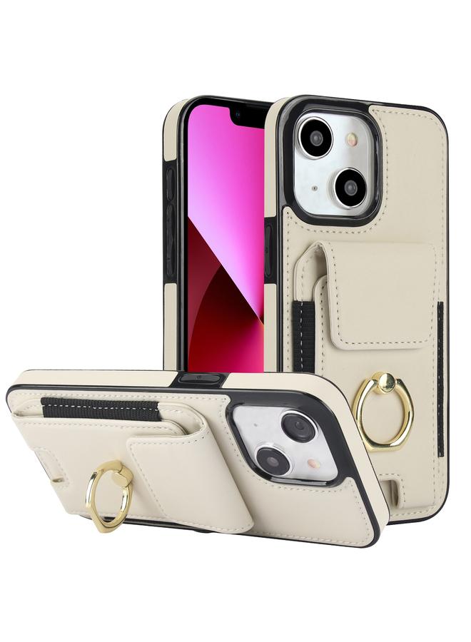 Zaboon Case For iPhone 13 Elastic Card Bag Ring Holder Phone Case - Image 1