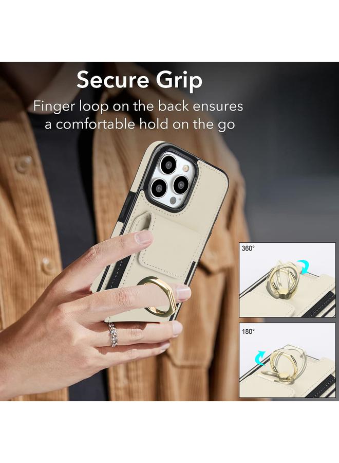 Zaboon Case For iPhone 13 Elastic Card Bag Ring Holder Phone Case - Image 2