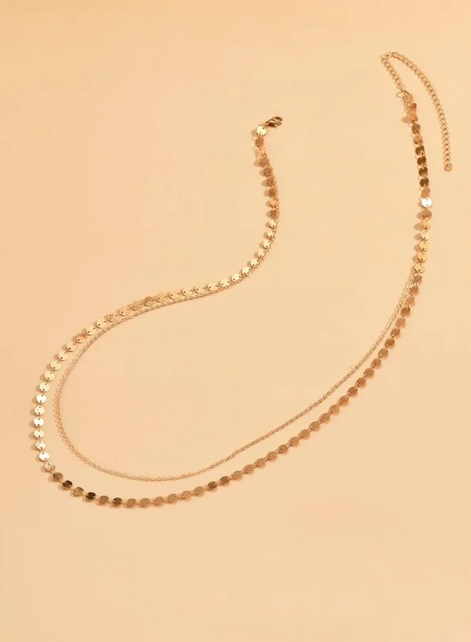 Take Two Dual Chain Round Pendants Waist Chain