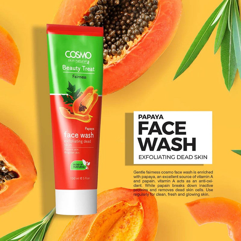COSMO Papaya Face Wash 150ml - Image 3