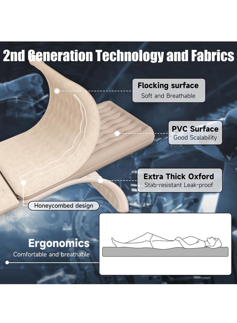 Sharpdo Car Air Mattress with Sides, Beige - Image 2