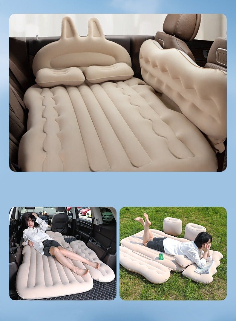 Sharpdo Car Air Mattress with Sides, Beige - Image 4