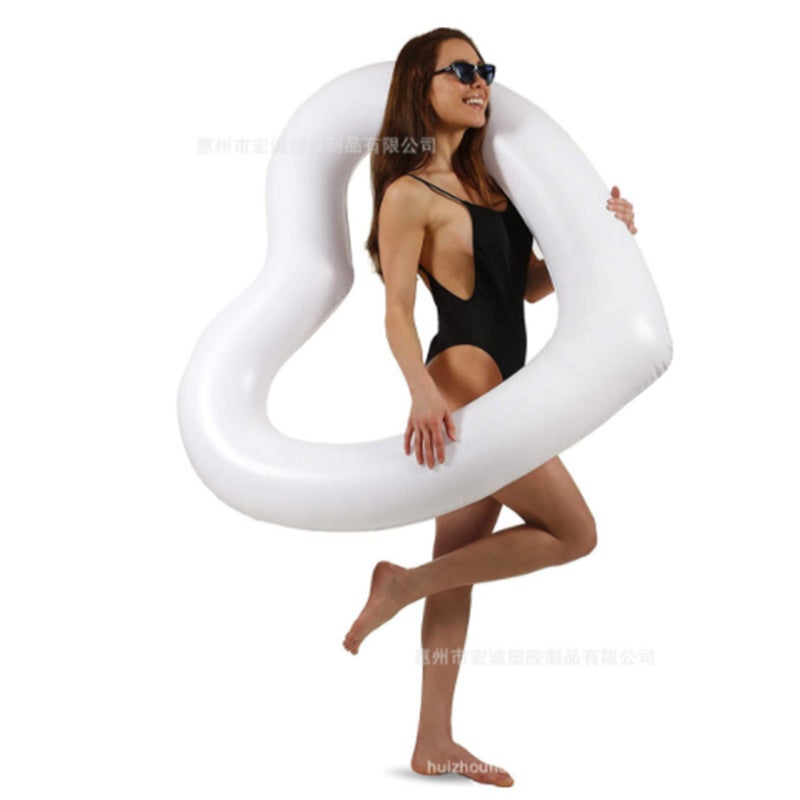 GroveMade Swimming Ring Inflatable Swimming Ring Pool Float PVC Swim Ring for Adults Kids Beach Pool Water Fun Summer Outdoor Toy - Image 1