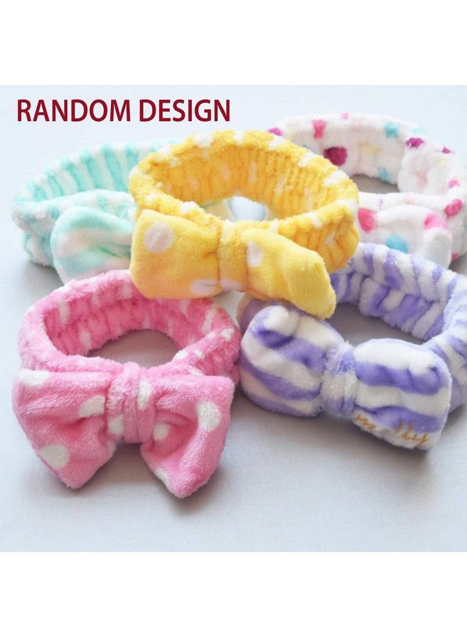 eS³kube Facial Makeup Face Wash Velvet Strip Headband Yoga Sports Adjustable Elastic Hair Band For Girls & Women Beauty Tool 2 Pc (Multicolor) - Image 3