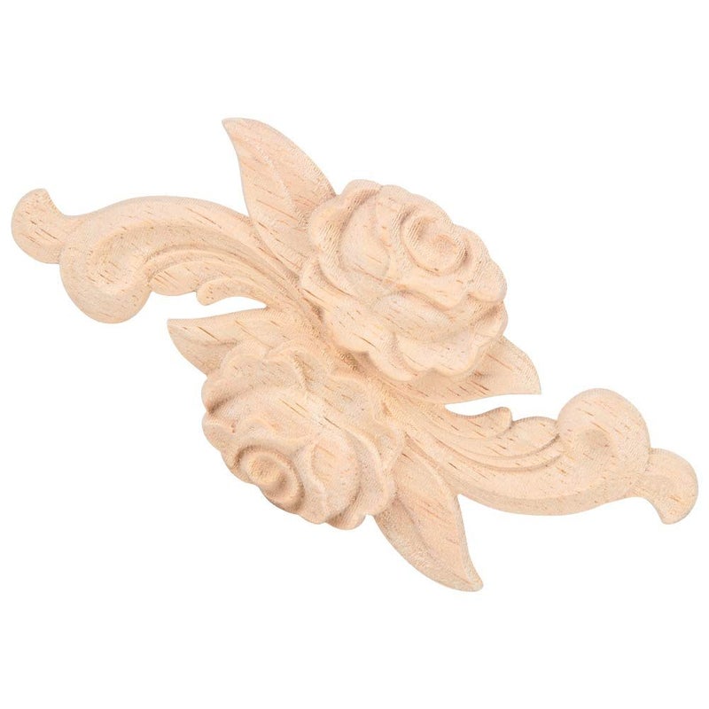 Type D 4 Pieces Carved Corner Onlay Applique Furniture Decoration Vintage Cabinet Door - Image 2