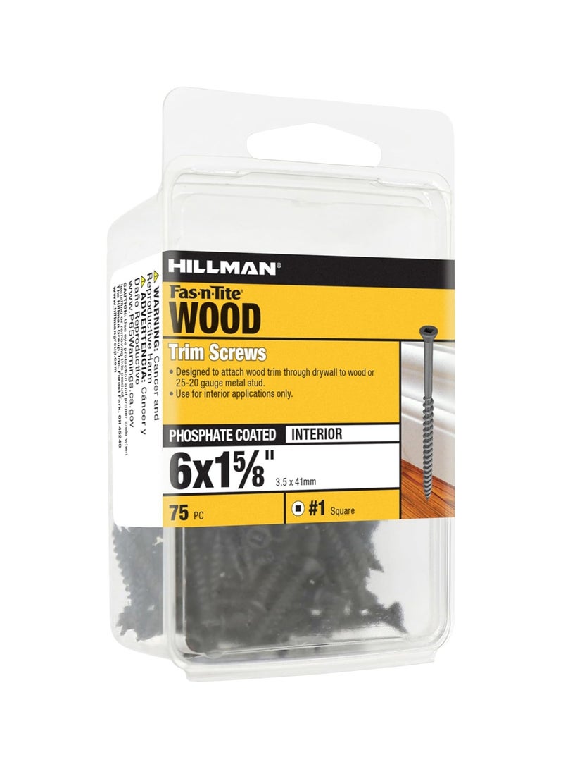 Hillman 41905 Trim Screw, #6 X 1-5/8-Inch ( Pack of 75) - Image 2