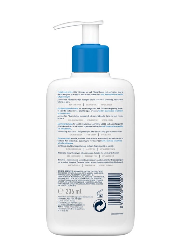 null - Cerave Moisturizing Lotion for Dry and Very Dry Skin with Hyaluronic Acid 236ml - Image 1
