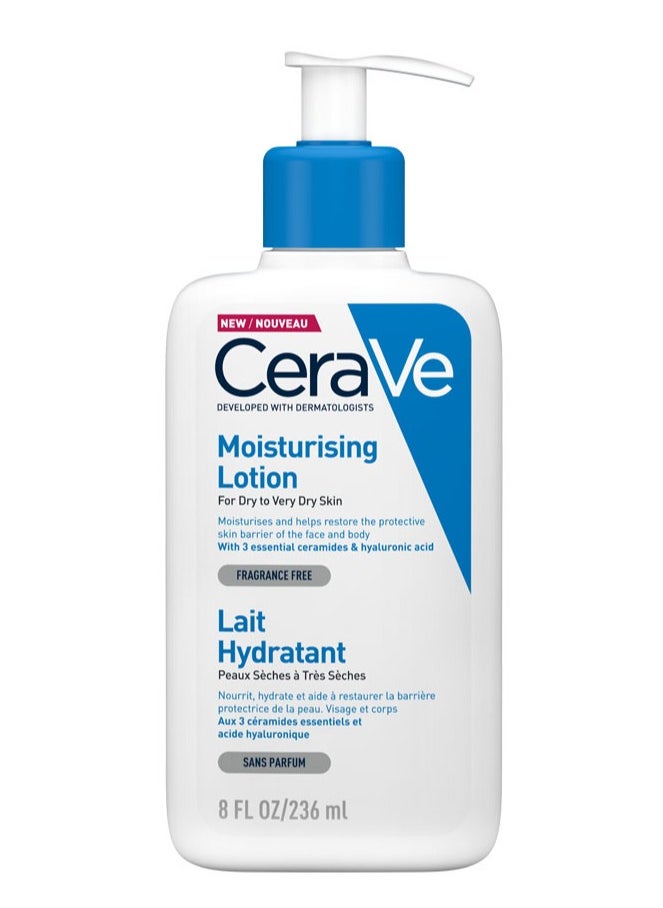 null - Cerave Moisturizing Lotion for Dry and Very Dry Skin with Hyaluronic Acid 236ml - Image 1