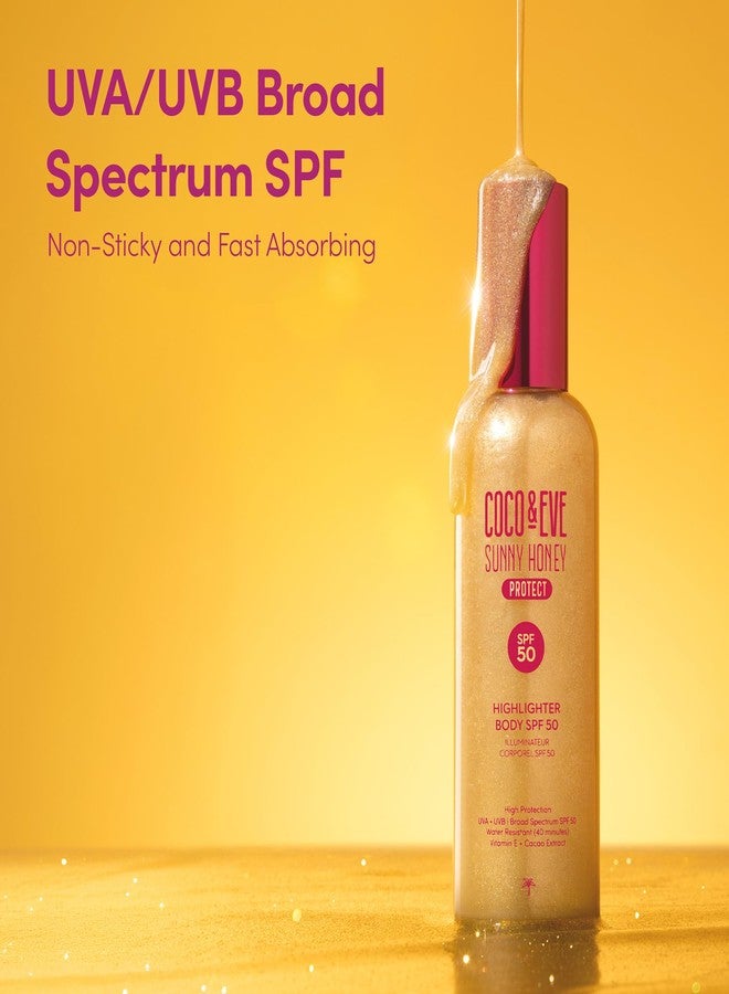 Coco & Eve Body Highlighter SPF 50 - Shimmer Sunscreen - 5.07 fl oz - Image 5