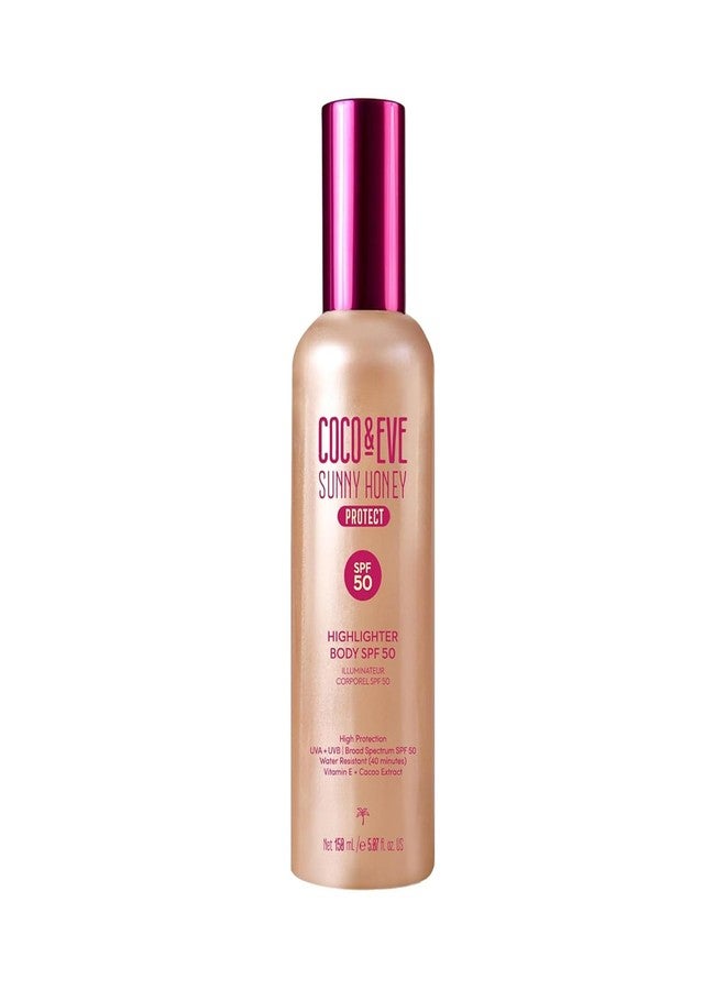 Coco & Eve Body Highlighter SPF 50 - Shimmer Sunscreen - 5.07 fl oz - Image 1