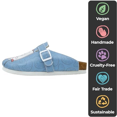 DOGO Clogs for Women – Vegan Leather and Handmade Women’s Mules & Clogs Draw Me Design, Size 6 - Image 5