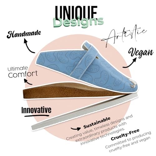 DOGO Clogs for Women – Vegan Leather and Handmade Women’s Mules & Clogs Draw Me Design, Size 6 - Image 4