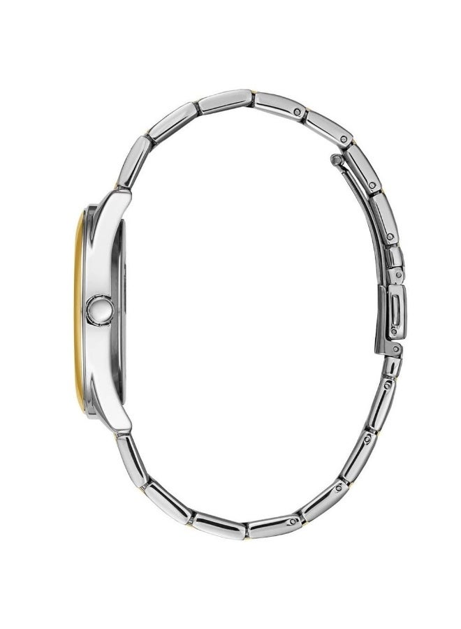 جس ساعة جيس نسائية بعرض عقارب – مينا فضي، سوار ستانلس ستيل ذهبي وفضي، حركة كوارتز (W1082L5) - Image 4