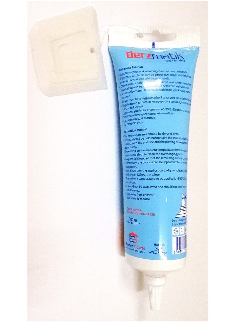 Generic Professional White Glue Paste, 380g, for preventing leakage between ceramic tiles, mosaic, marble, porcelain and anti-mildew  - Image 2