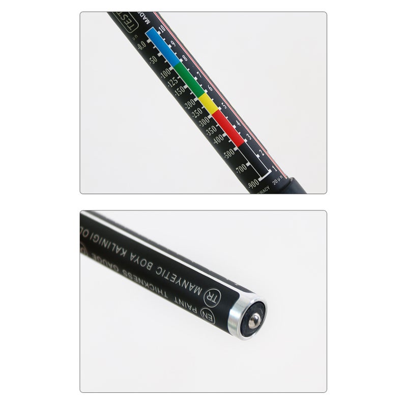 Paint Thickness Tester Aluminum Plastic Magnet Compact Car Body Coating Detector - Image 3