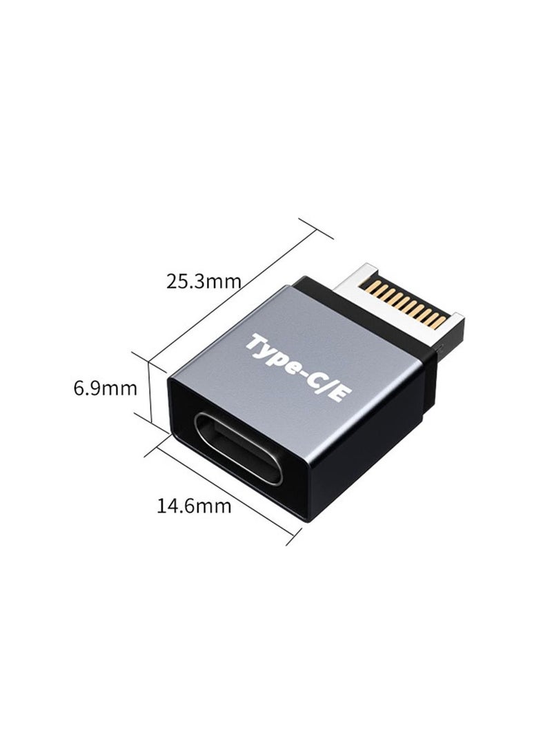 Y&D - SYOSI 2Pcs USB 3.1 Type-E to Type-C Extension Adapter, Male Port Female & (10 Gbit/s) - Image 1