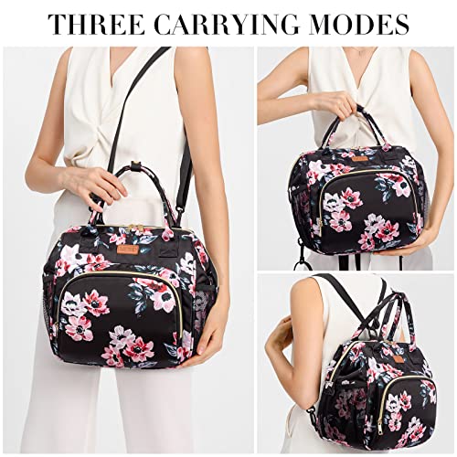 MCBD Lunch bags Insulated Lunch Box for Women,3 Carrying Way Large Tote Bag,Leakproof Reusable Cooler Backpack with Adjustable Shoulder Strap for Office Picnic Beach - Image 3