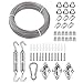 TooTaci TooTaci Stainless Steel Sun Shade Sails Hardware Kit 6 inch for Triangle Sun Shade Sails Installation, 50FT/1/8in T316  - Image 2