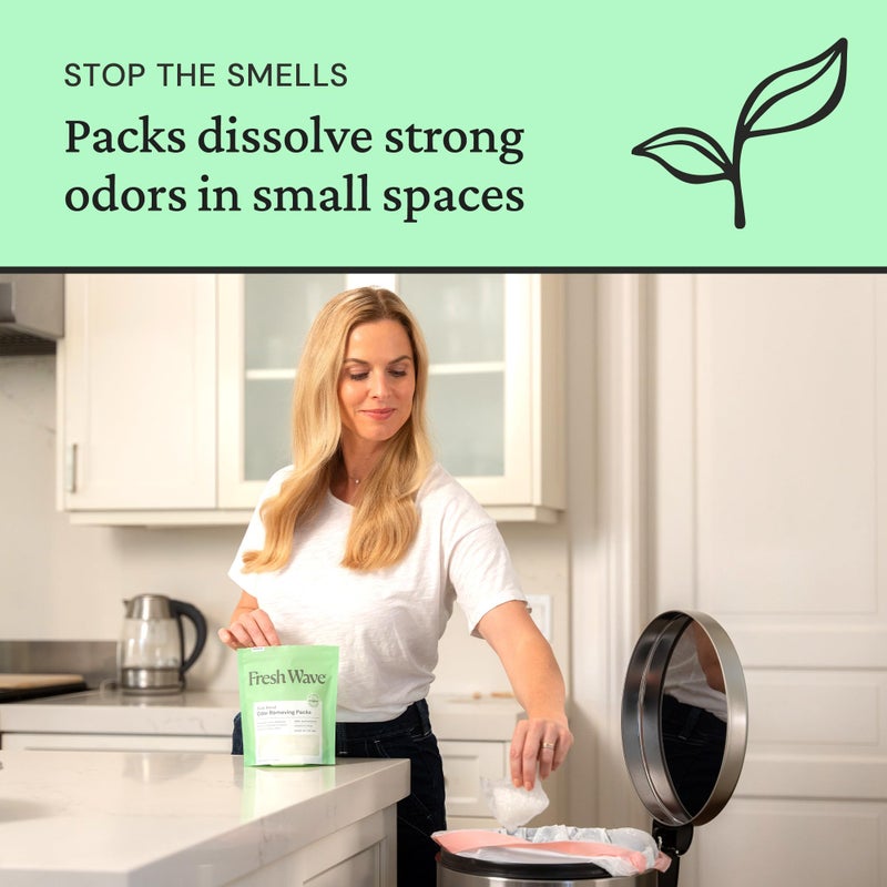 Fresh Wave Odor Eliminating & Deodorizing Packs, Bag of 6 - Safer Odor Relief for Small Spaces, Natural Plant-Based Odor Eliminator, Odor Absorbers for Home - Image 5