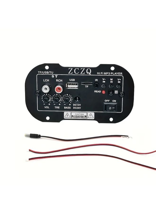 لوحة مضخم صوت سيارة 12 فولت أسود 300 واط ذات حساسية عالية فئة أ ب - Image 1