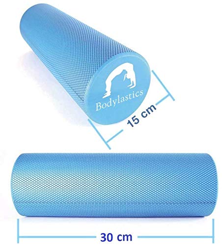 Bodylastics Foam Roller (30 x 15 cms) for Deep Tissue Massage, Relief from Sore Muscles Pain, Pre & Post Exercise Fitness Workout Sessions - Image 2