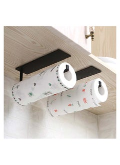 Paper Towel Holder, Paper Towel Holder Under Cabinet, Towel Tissue Paper Hanger, Under Cabinet Holder, Wall Mounted No Drilling, Paper Towel Holder Stick to Wall for Bathroom, Kitchen