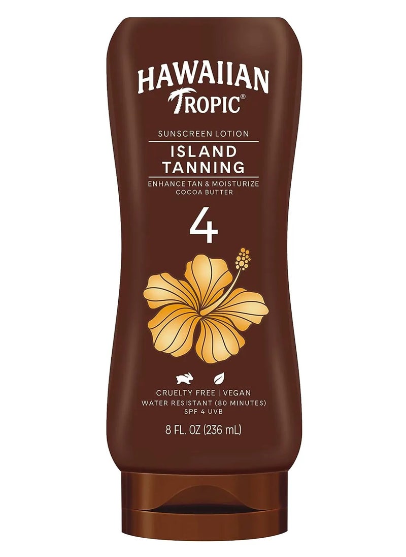 هاوايان تروبيك لوشن تسمير هاوايان تروبيك آيلاند بعامل حماية من الشمس SPF4، 236 مل 