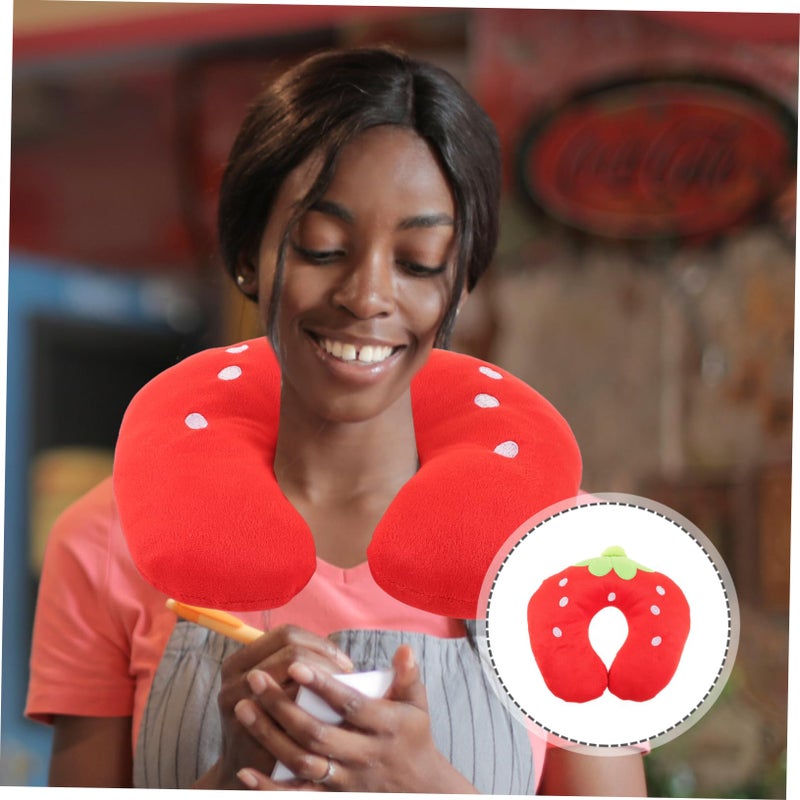 Cartoon U Shaped Travel Pillow Soft Lightweight Neck Support for Airplane Home Office - Image 3