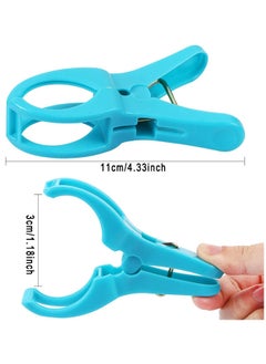 Depend 5PCS Beach Towel Clips Super Jumbo Plastic Chair Clip Holder For Pool Lounger - Large Quilt Clothes Pegs Hanging Clamps To Stop Towels Blowing Away  - Image 2
