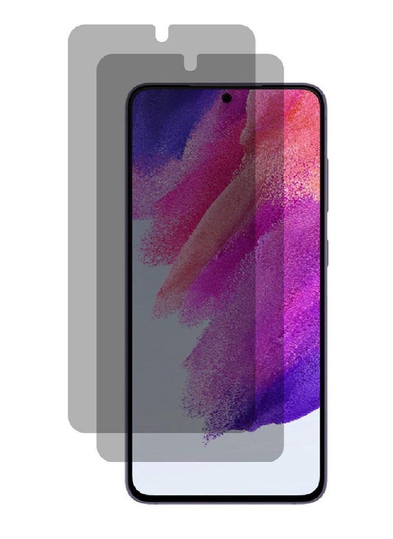 Super 2 Pieces Tempered Glass Screen Protector Anti-Spy Privacy Designed For Samsung Galaxy S21 Plus Full Screen Coverage And Bubble Free - Image 1