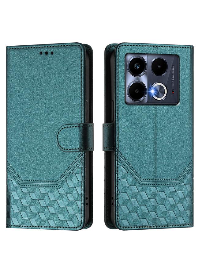 Zaboon Case For Infinix Note 40 5G Honeycomb Embossing RFID Leather Phone Case - Image 2